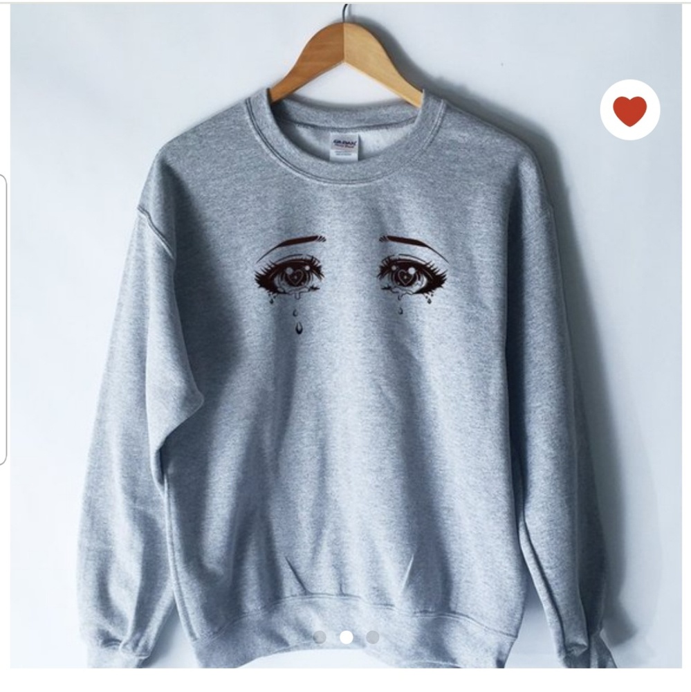 Anime sweatshirt brand new from etsy